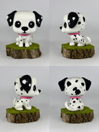Figura personalizada de mascota : dálmata estilo cabezón
