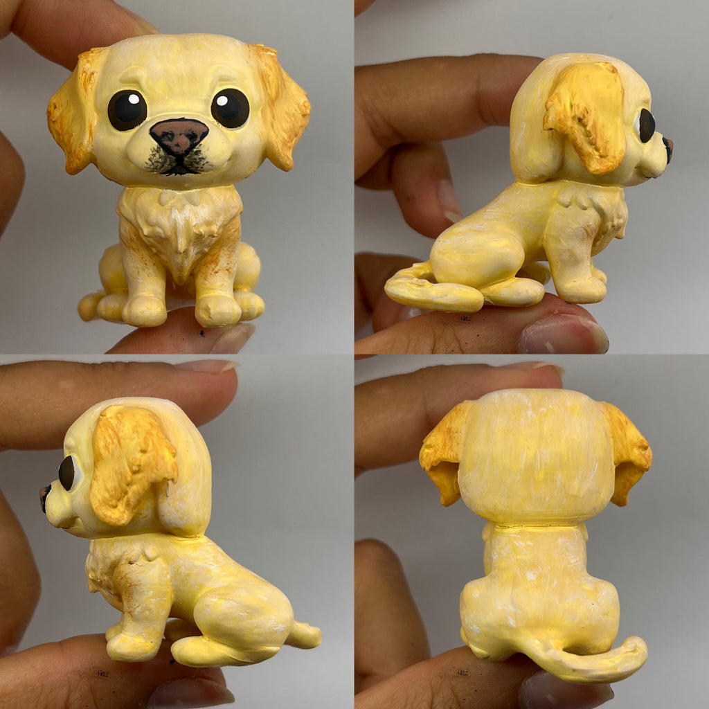 Figura personalizada de mascota : Golden Retriever estilo toy