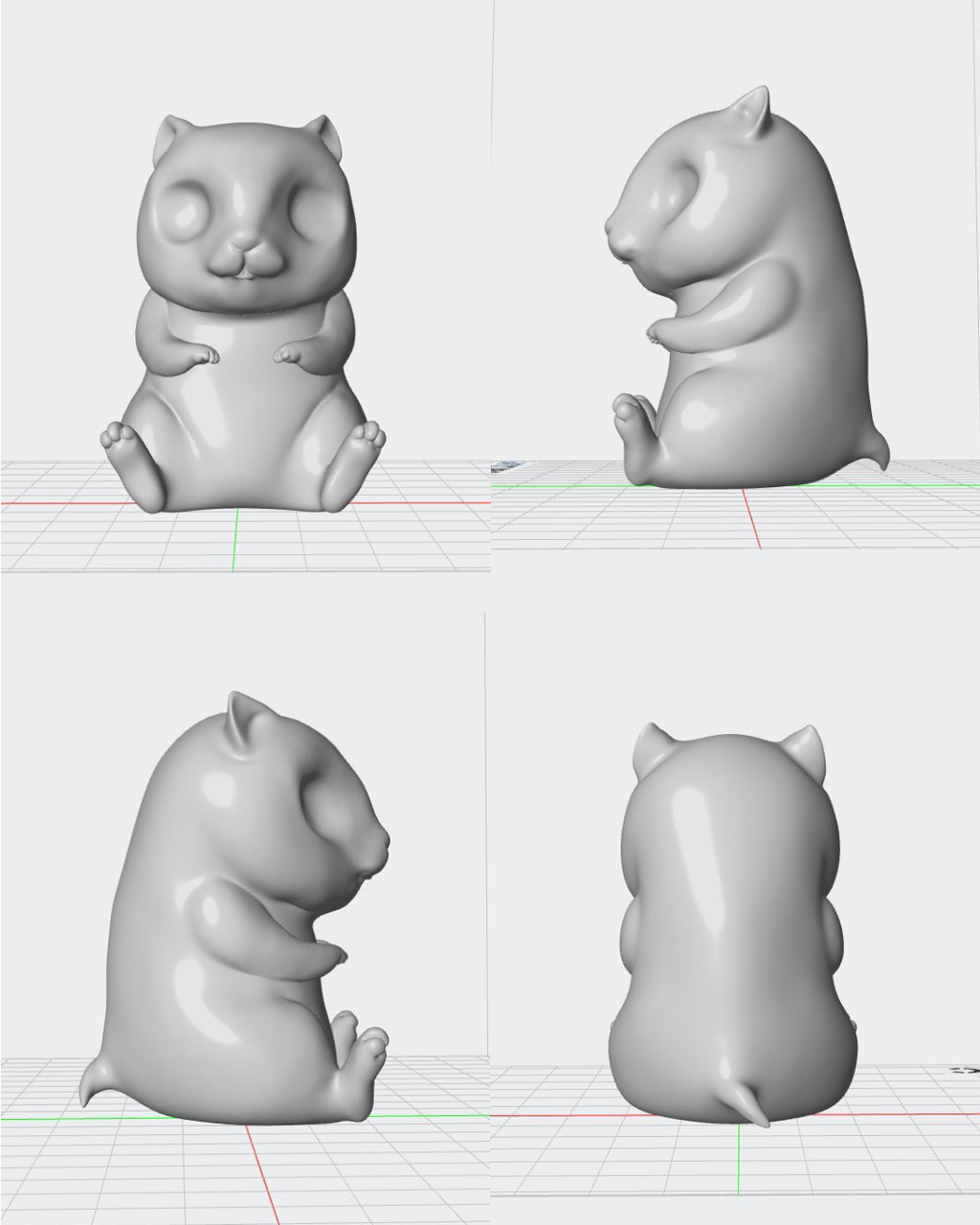 Figura personalizada de mascota : Hámster estilo toy