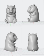 Figura personalizada de mascota : Hámster estilo toy