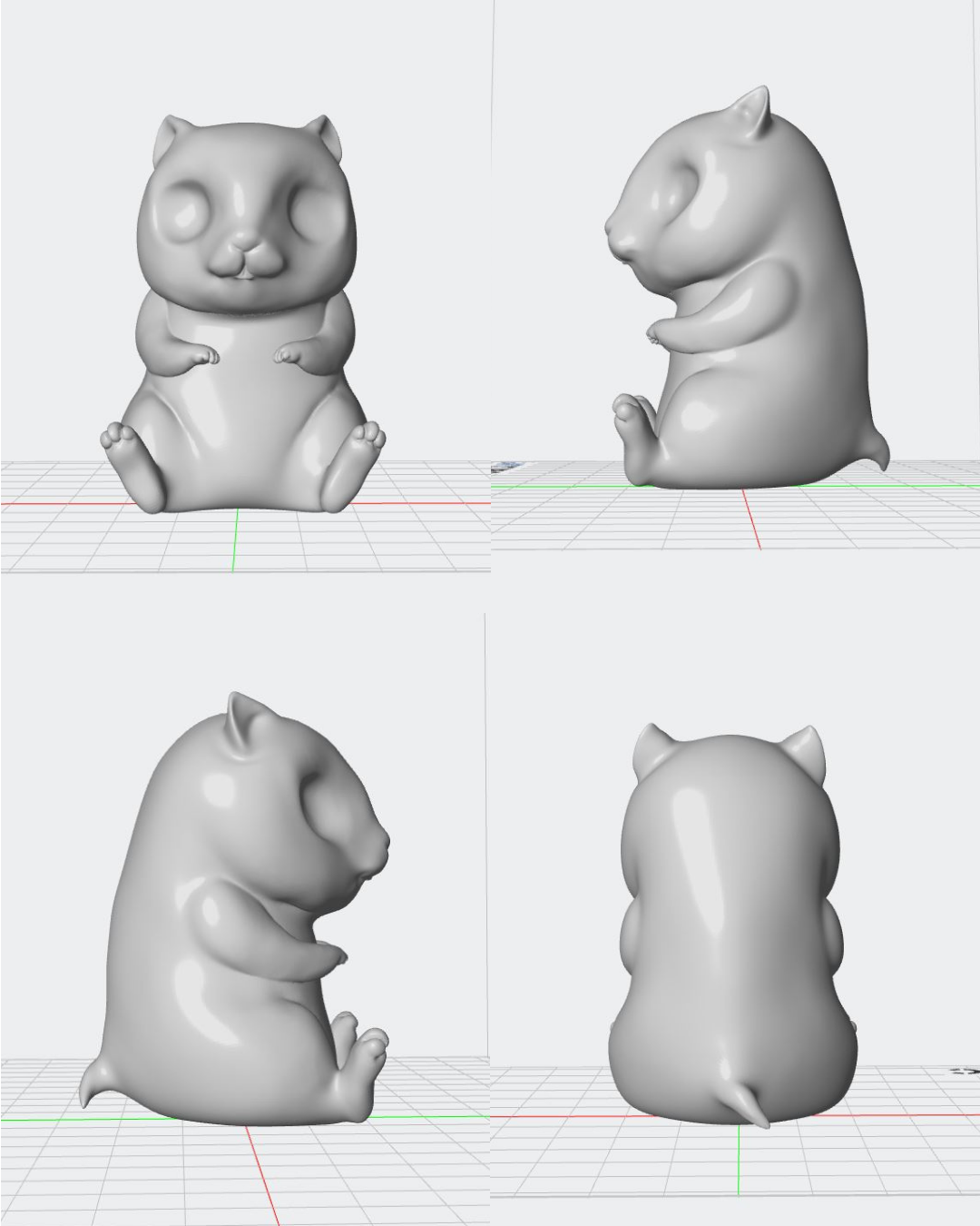 Figura personalizada de mascota : Hámster estilo toy
