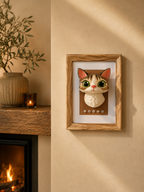 Busto decorativo de mascota : gato común europeo