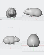Figura personalizada de mascota : Cobaya sin pelo
