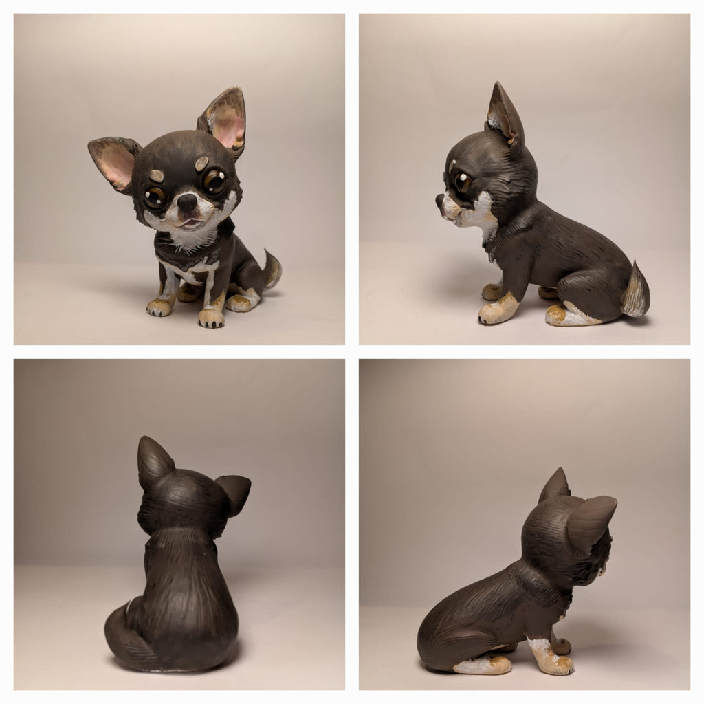 Figura personalizada de mascota : Chihuahua hermano 1 estilo toy