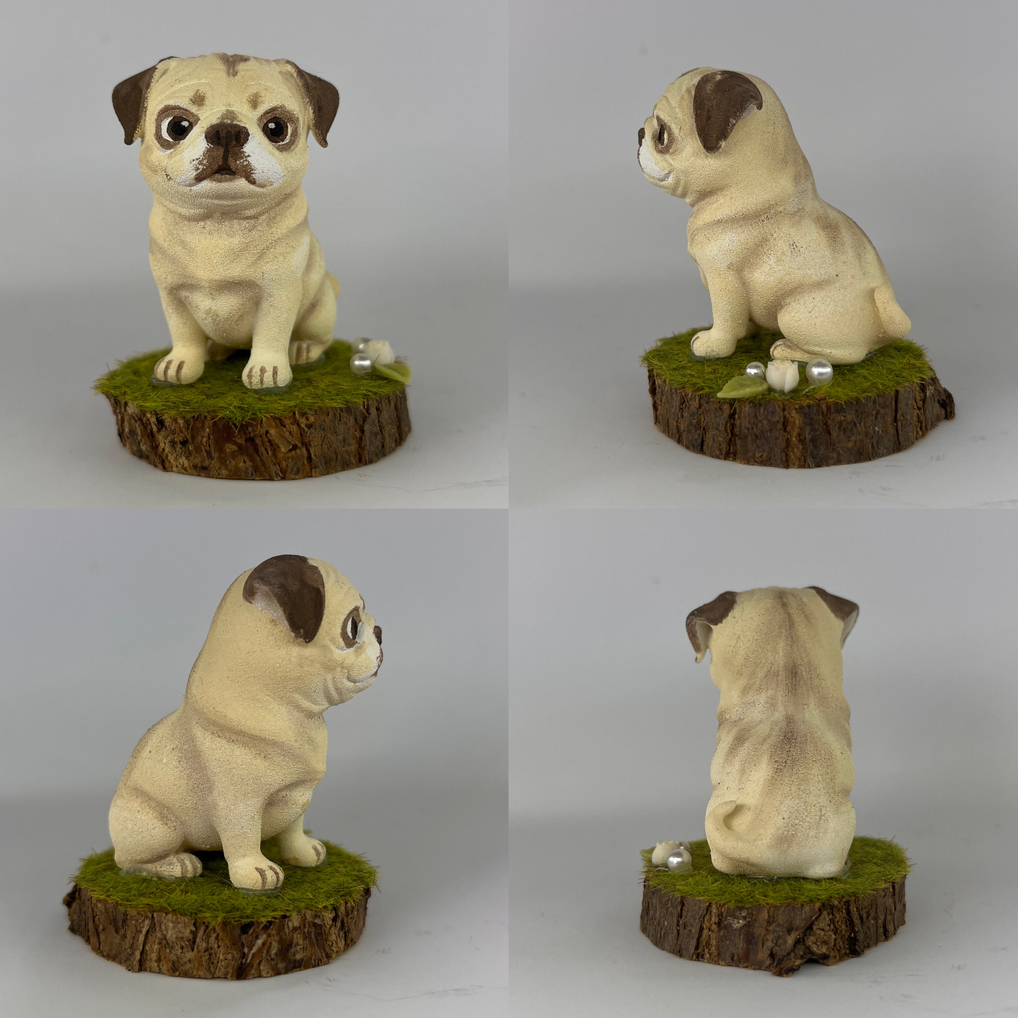 Figura personalizada de mascota : Pug estilo toy