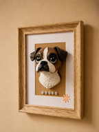 Busto decorativo de mascota : boxer