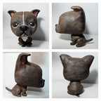 Figura personalizada de mascota : Pitbull estilo cabezón