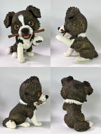 Figura personalizada de mascota : Border Collie estilo toy
