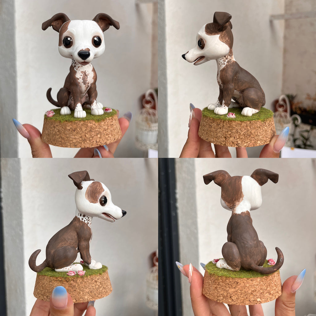 Galgo estilo cabezón - sonriendo