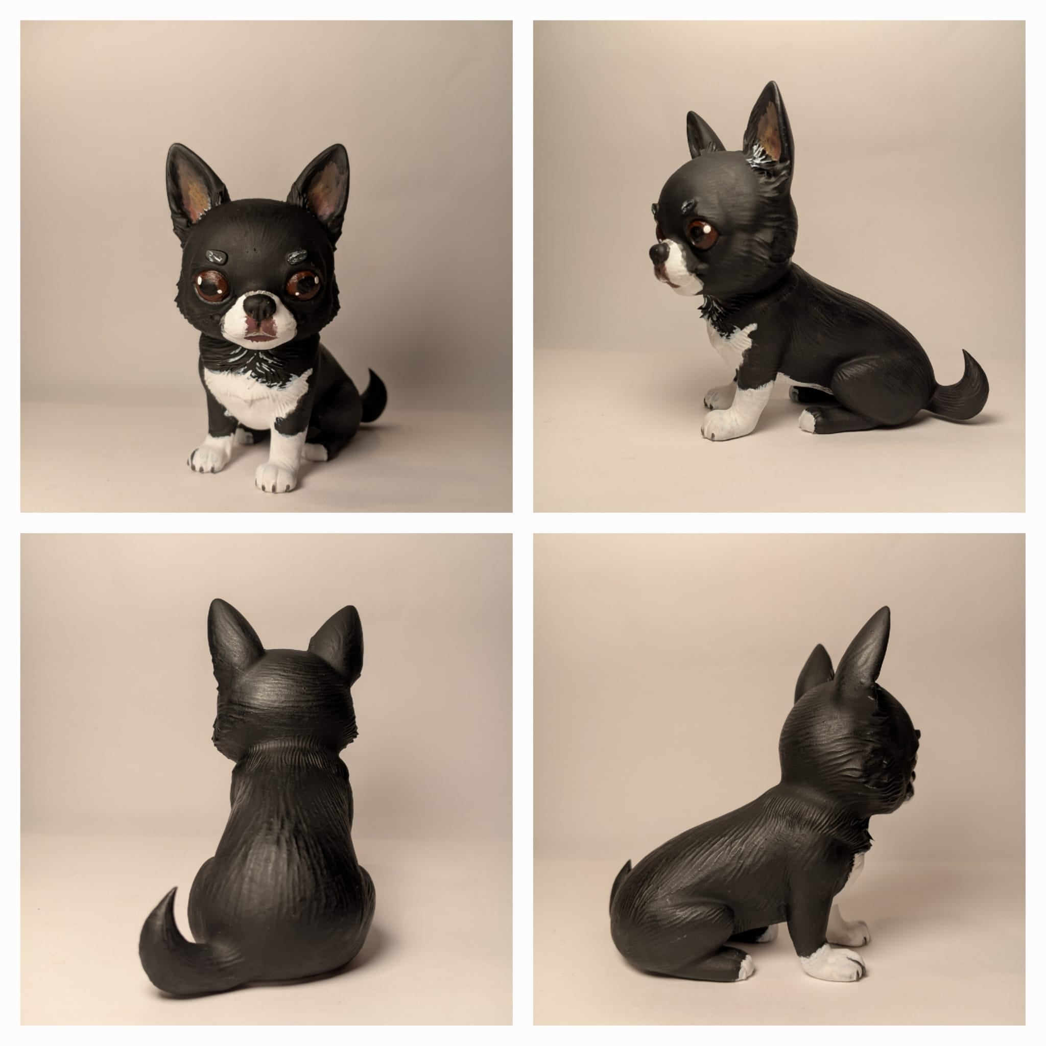 Figura personalizada de mascota : Chihuahua hermano 2 estilo toy