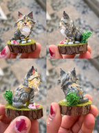 Figura personalizada de mascota : Gato Bosque de Noruega estilo toy