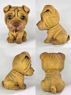 Figura personalizada de mascota : SHAR PEI estilo cabezón