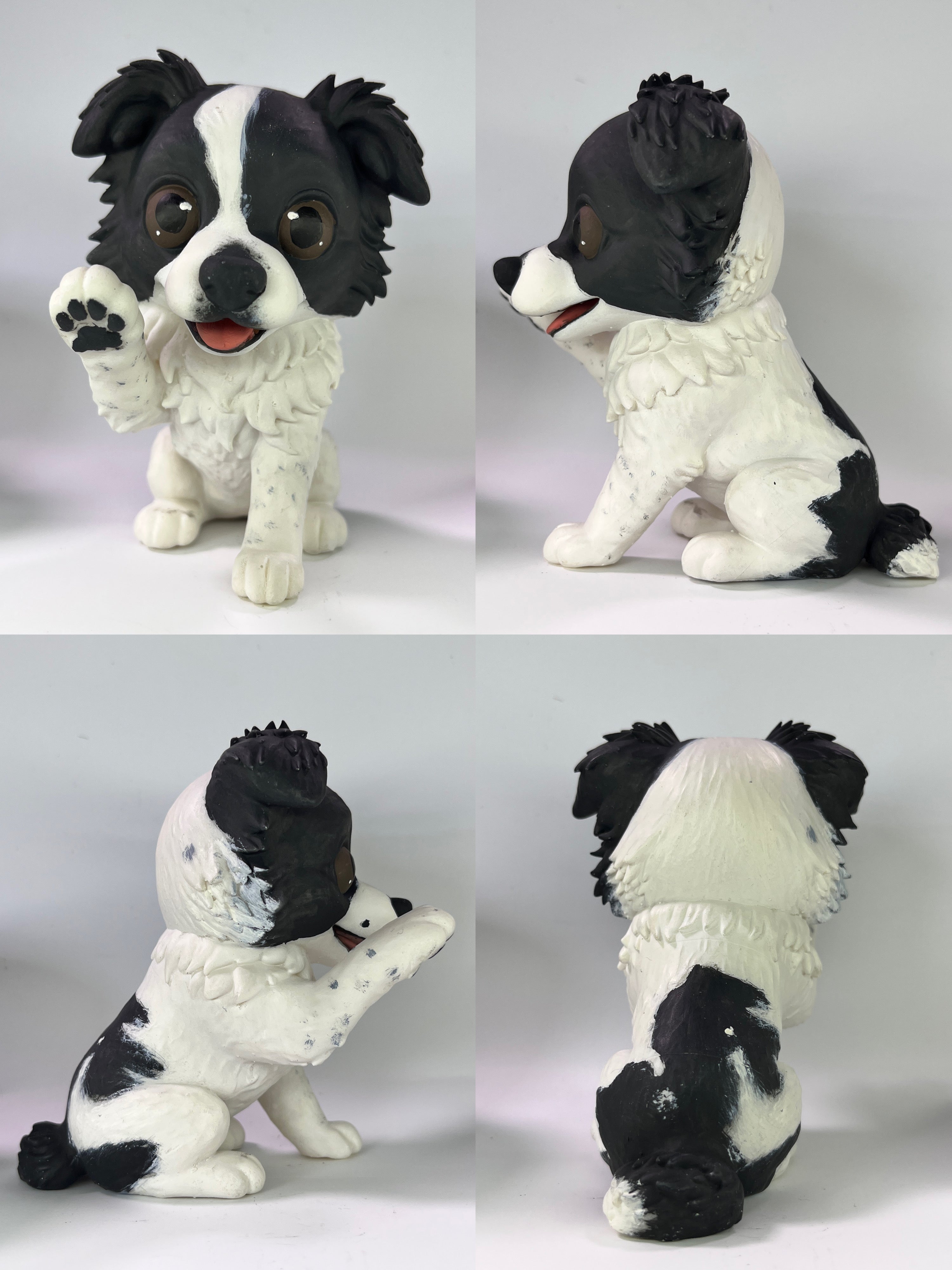 Figura personalizada de mascota : Border Collie estilo toy