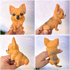 Figura personalizada de mascota : Pomchi (Chihuahua con Pomeranian)