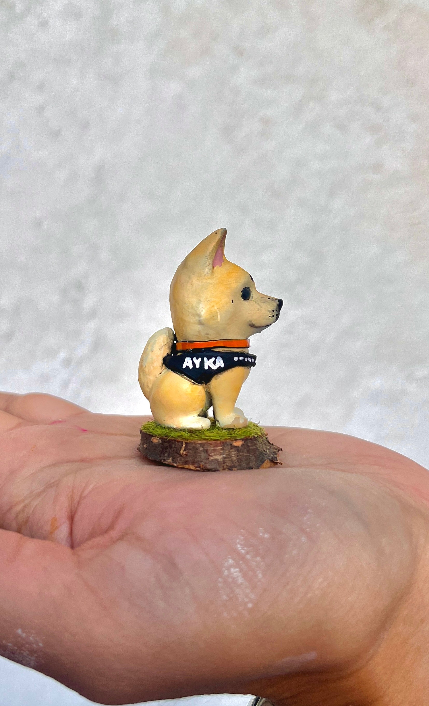 Figura personalizada de mascota : Akita Inu estilo toy