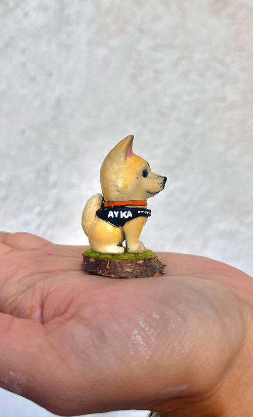 Figura personalizada de mascota : Akita Inu estilo toy