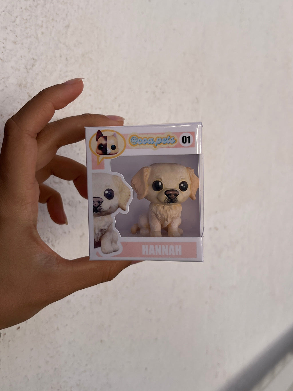 Figura personalizada de mascota : Golden Retriever estilo toy