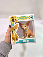 Figura personalizada de mascota : Chihuahua estilo toy con collar