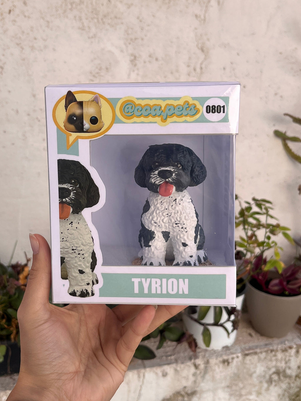 Figura personalizada de mascota : PERRO DE AGUA estilo toy