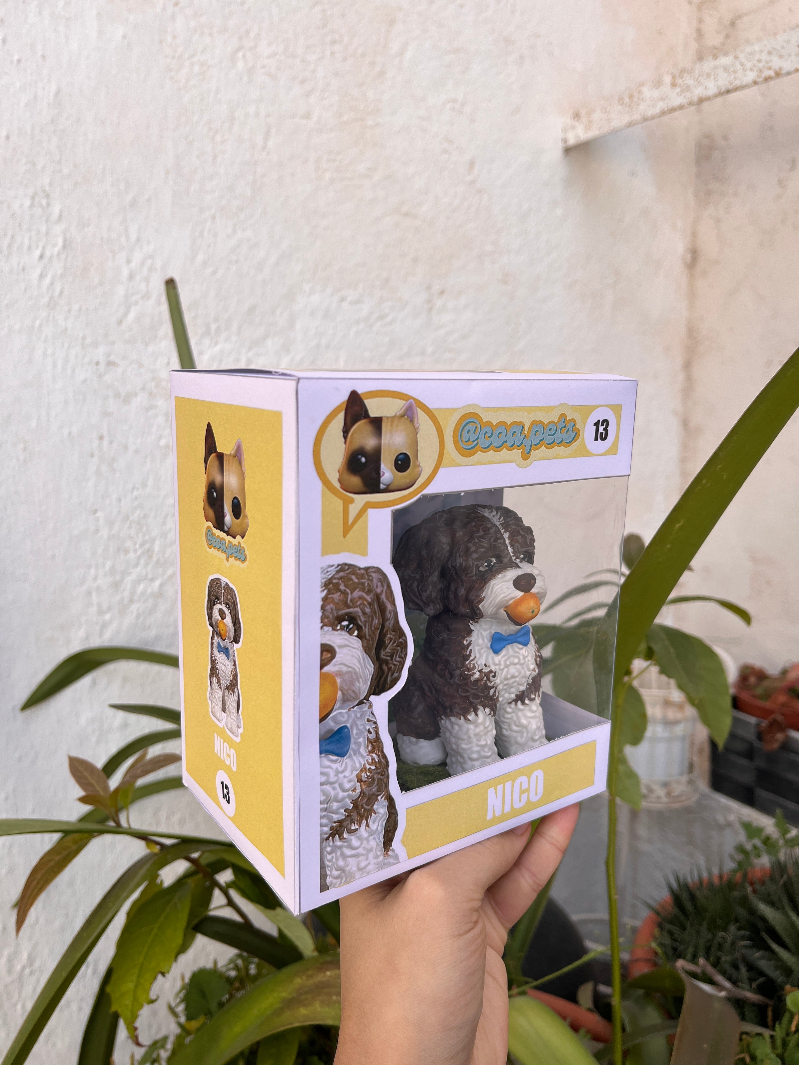 Figura personalizada de mascota : PERRO DE AGUA estilo toy