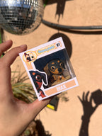 Figura personalizada de mascota : Teckel estilo cabezón pelo corto