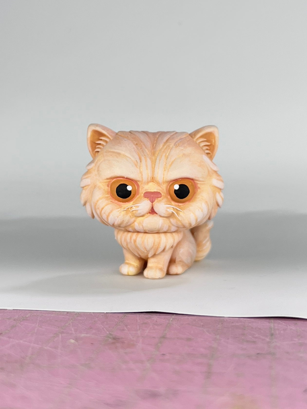 Figura personalizada de mascota : Gato Persa estilo cabezón