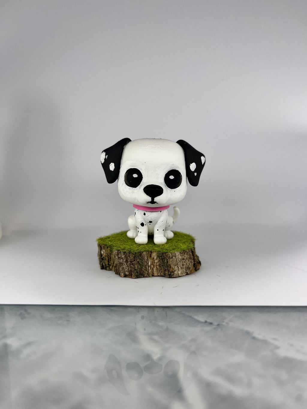 Figura personalizada de mascota : dálmata estilo cabezón