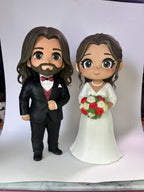 Figura personalizada de pareja estilo chibi