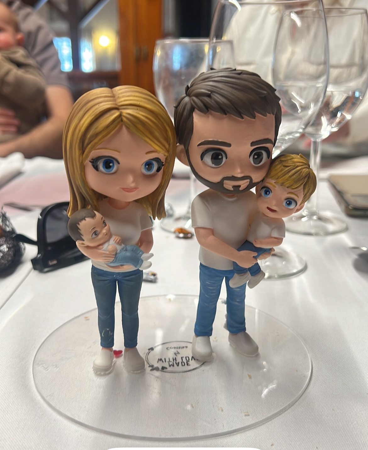 Figura personalizada de familia estilo chibi