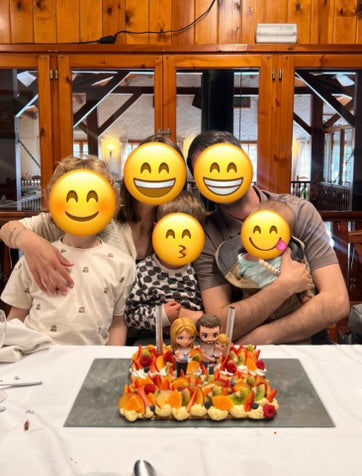 Figura personalizada de familia estilo chibi