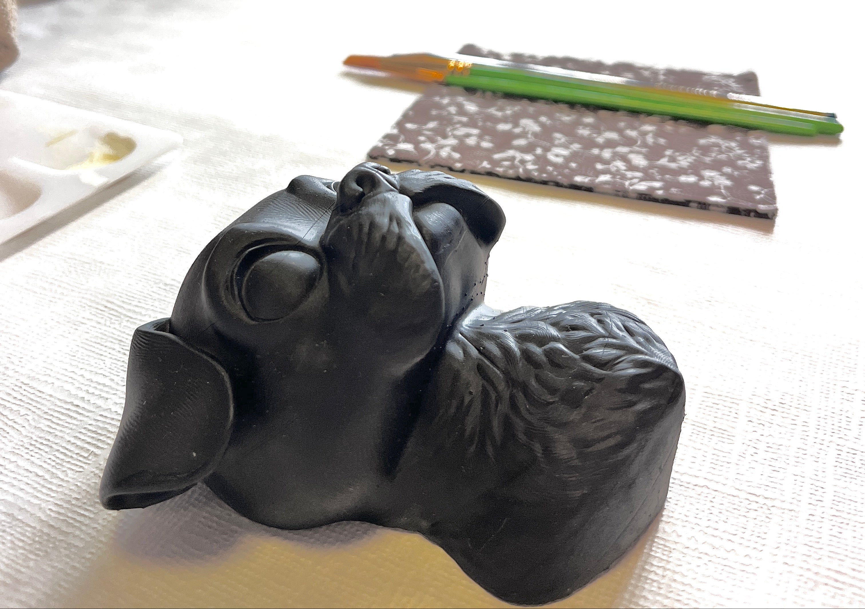 Busto decorativo de mascota : boxer