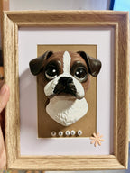 Busto decorativo de mascota : boxer