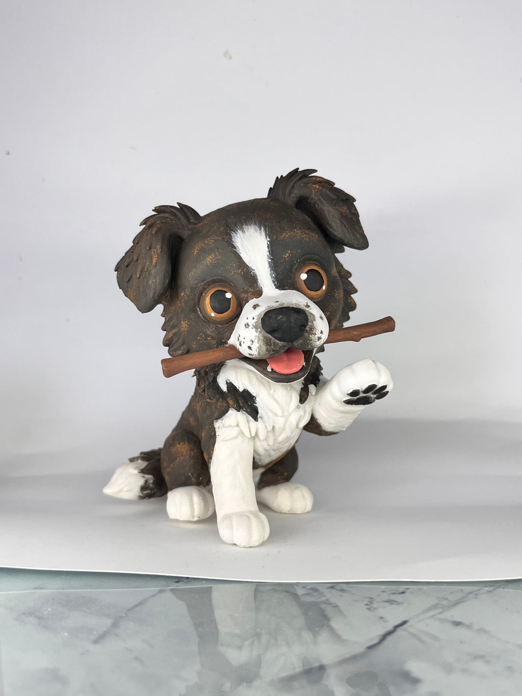 Figura personalizada de mascota : Border Collie estilo toy