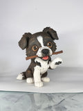 Figura personalizada de mascota : Border Collie estilo toy