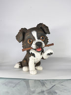 Figura personalizada de mascota : Border Collie estilo toy