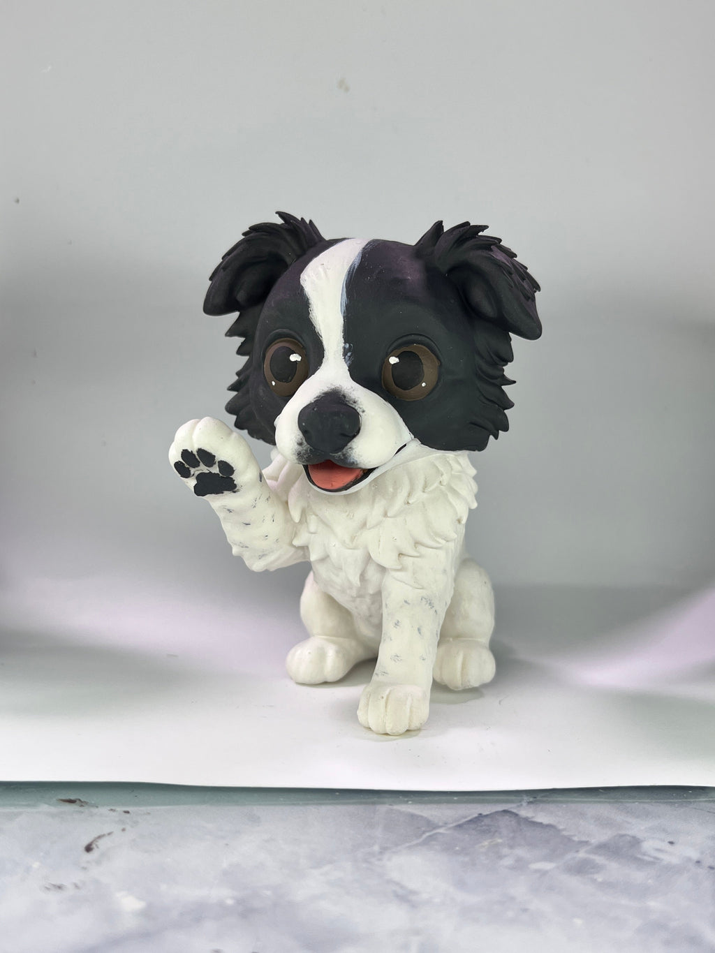 Figura personalizada de mascota : Border Collie estilo toy