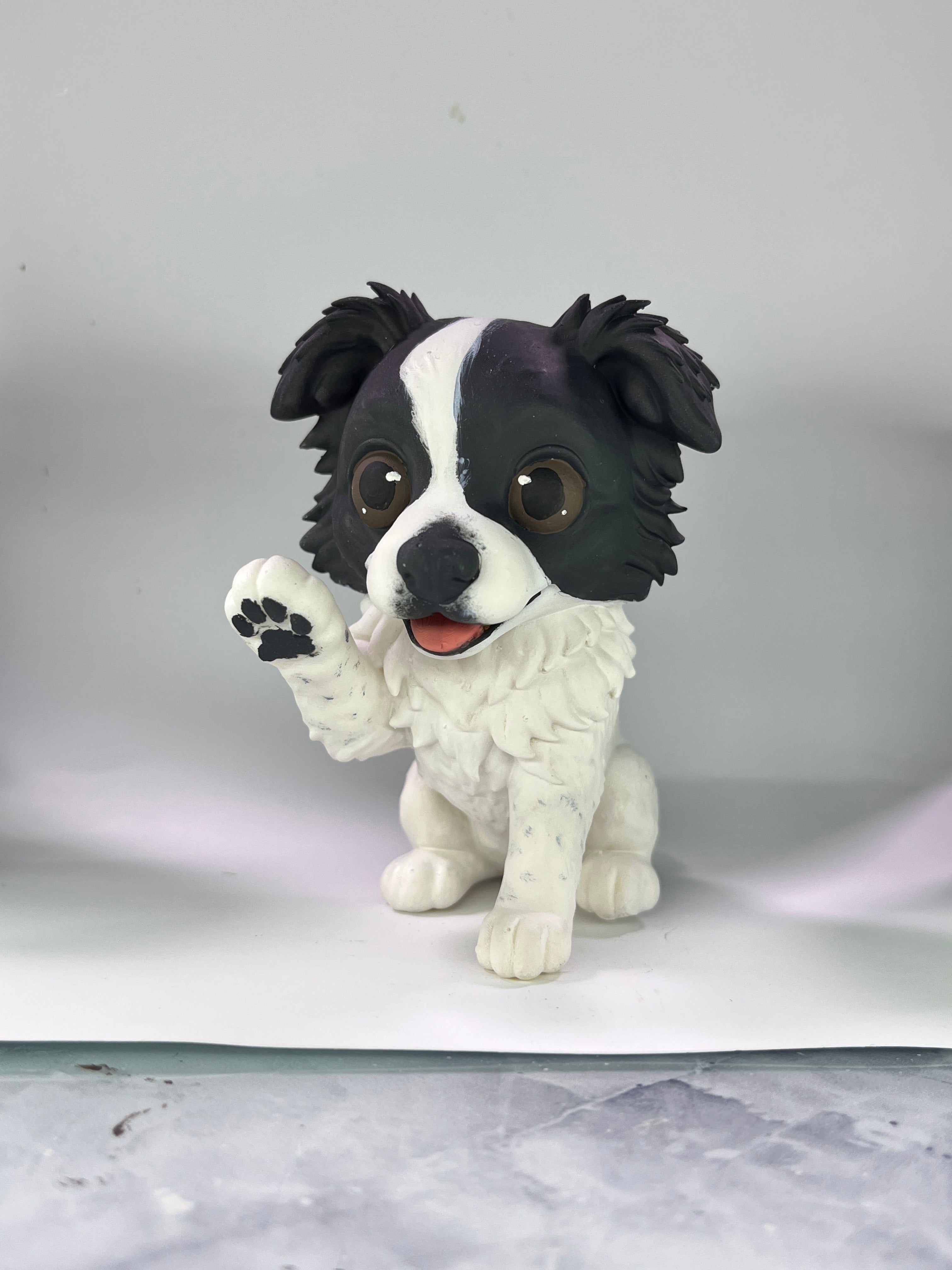 Figura personalizada de mascota : Border Collie estilo toy