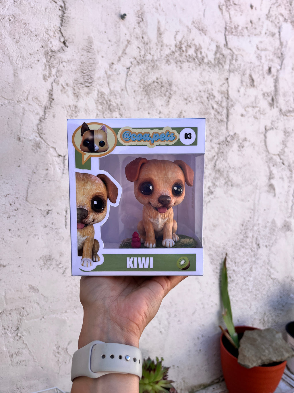 Figura personalizada de mascota : Basset leonado de bretaña estilo toy