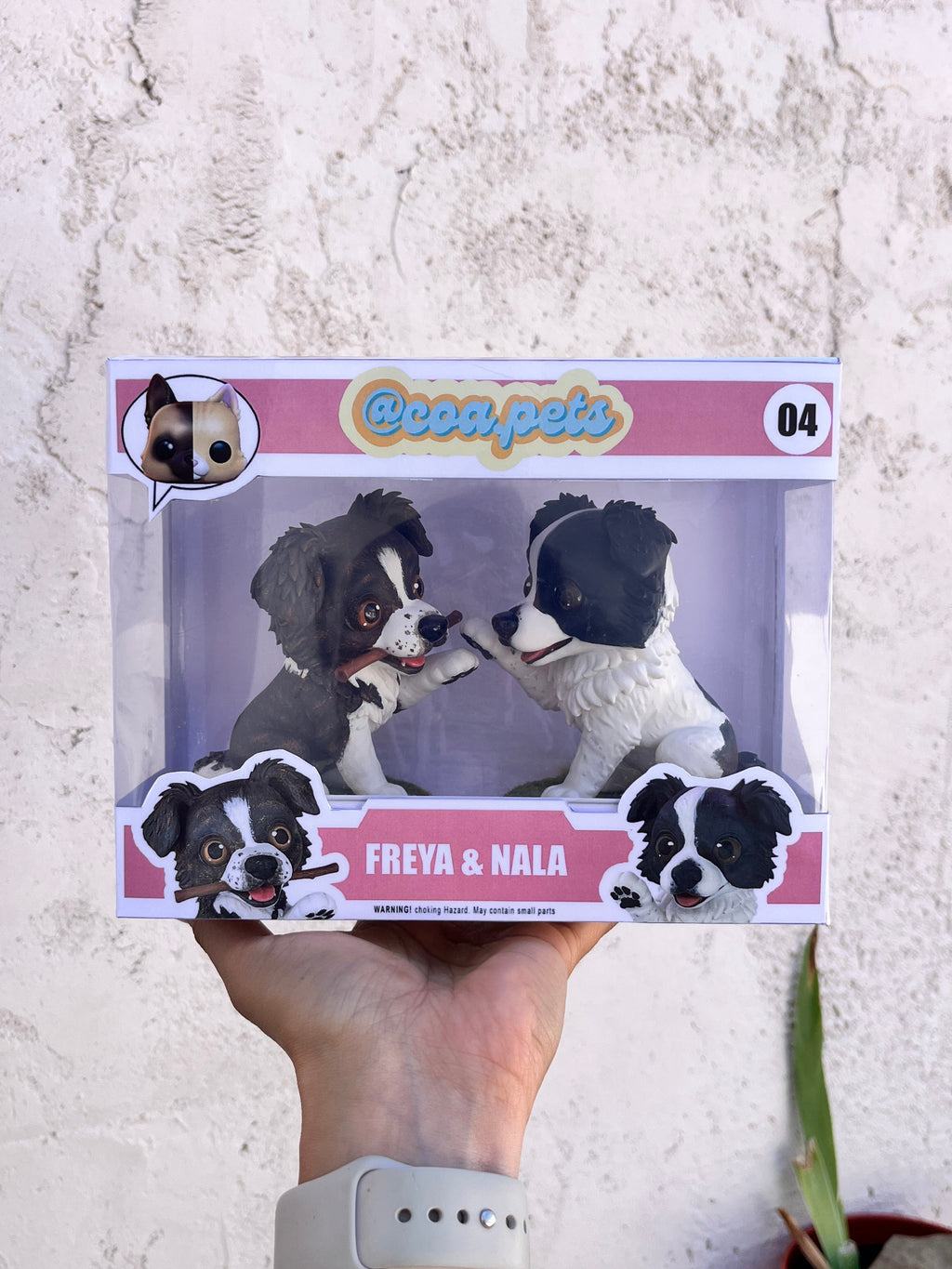 Figura personalizada de mascota : Border Collie estilo toy