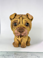 Figura personalizada de mascota : SHAR PEI estilo cabezón