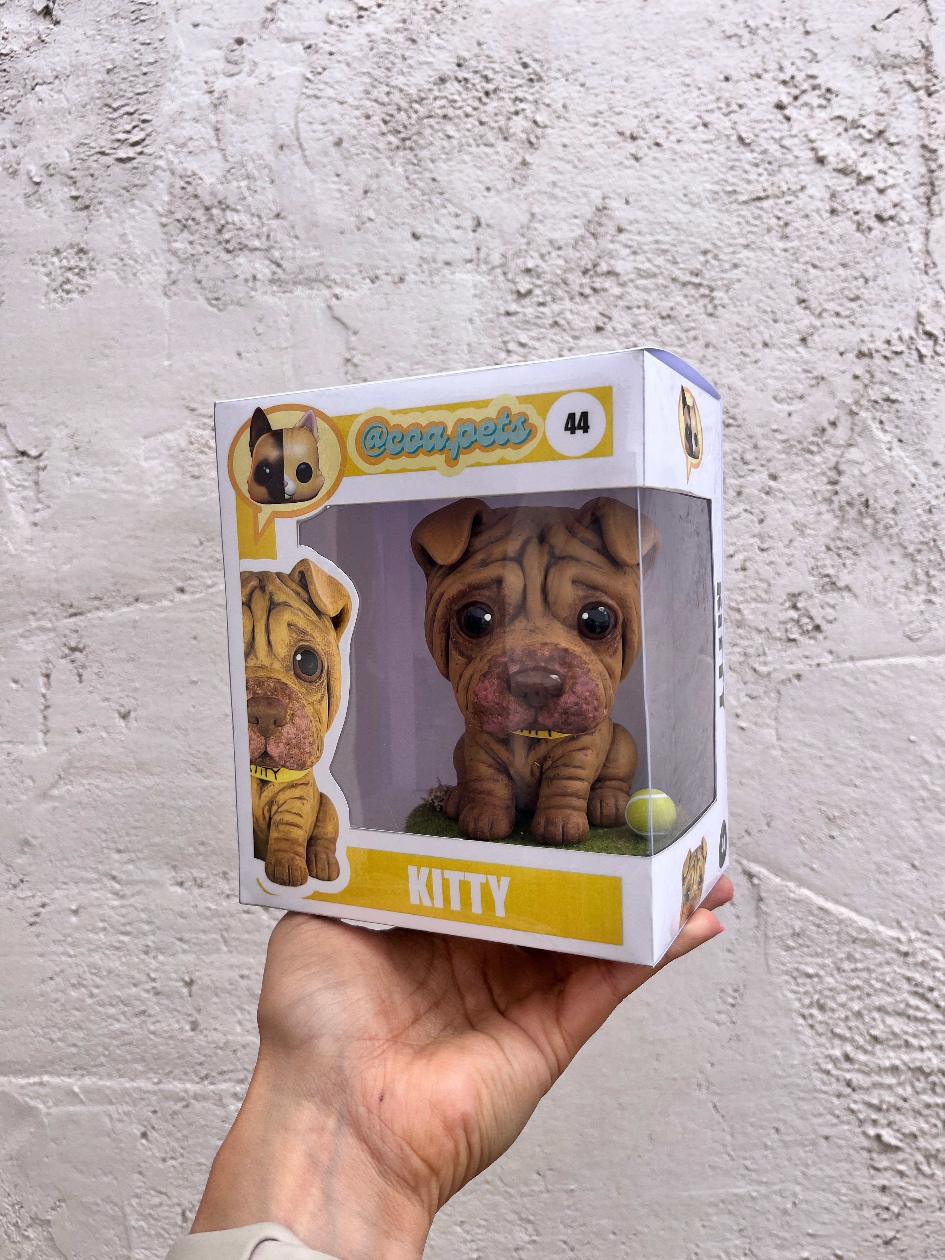 Figura personalizada de mascota : SHAR PEI estilo cabezón