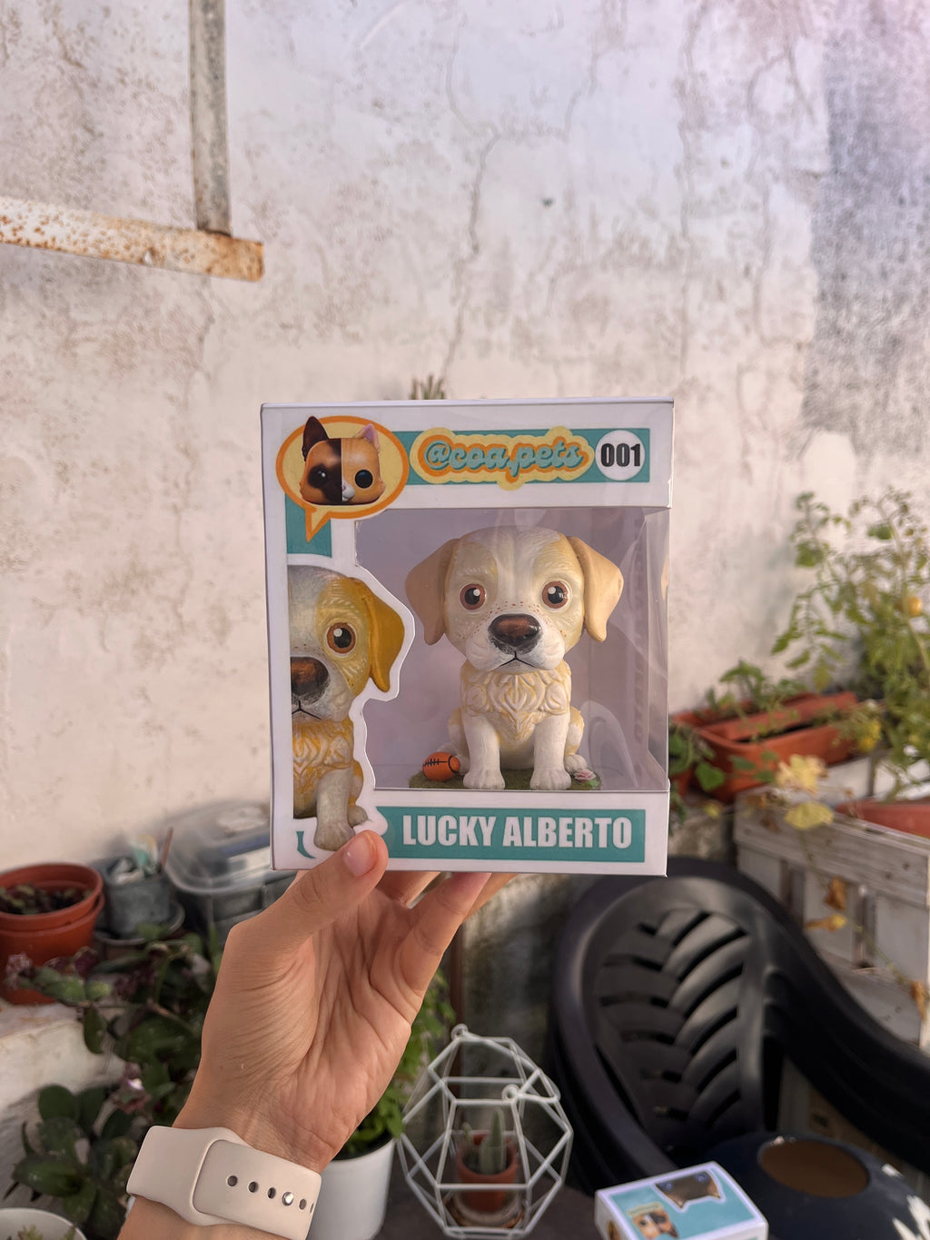 Figura personalizada de mascota : Labrador Retriever estilo toy