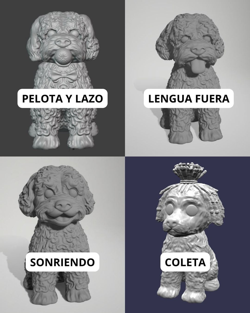Figura personalizada de mascota : PERRO DE AGUA estilo toy