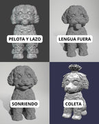 Figura personalizada de mascota : PERRO DE AGUA estilo toy