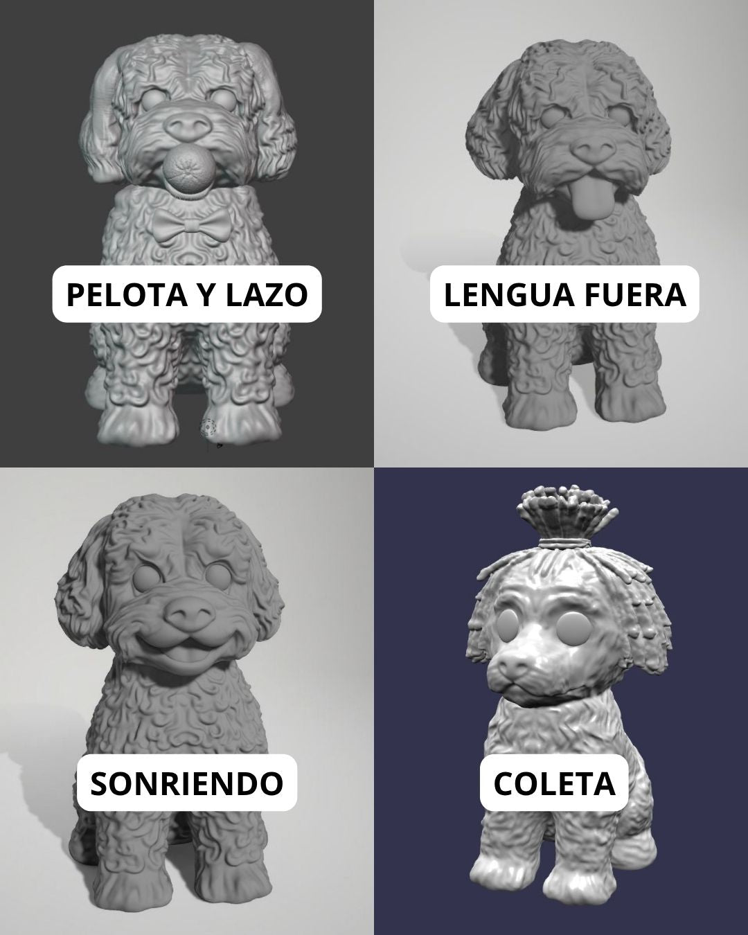Figura personalizada de mascota : PERRO DE AGUA estilo toy