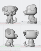 Figura personalizada de mascota : Labrador Retriever estilo cabezón