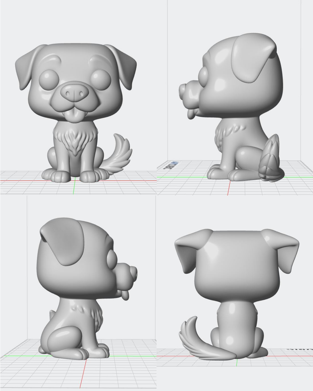 Figura personalizada de mascota : Labrador Retriever estilo cabezón