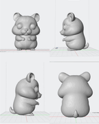 Figura personalizada de mascota : Hámster estilo cabezon