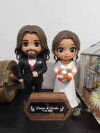 Figura personalizada de pareja estilo chibi
