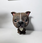 Figura personalizada de mascota : Pitbull estilo cabezón